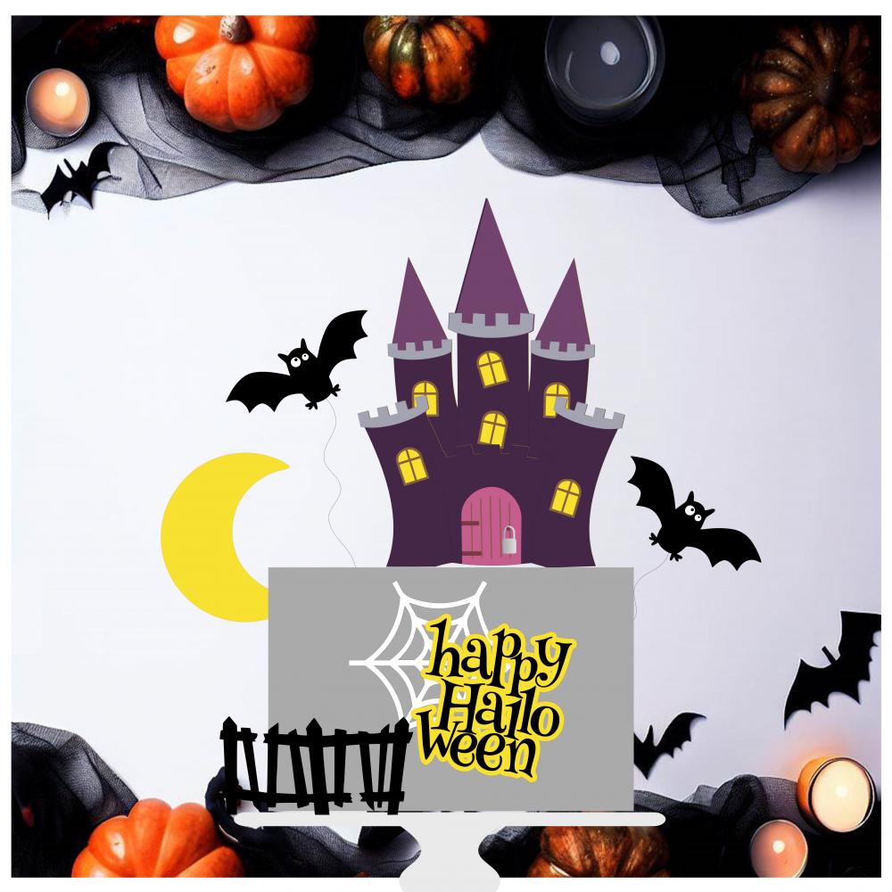 Arquivo de corte topo de bolo halloween