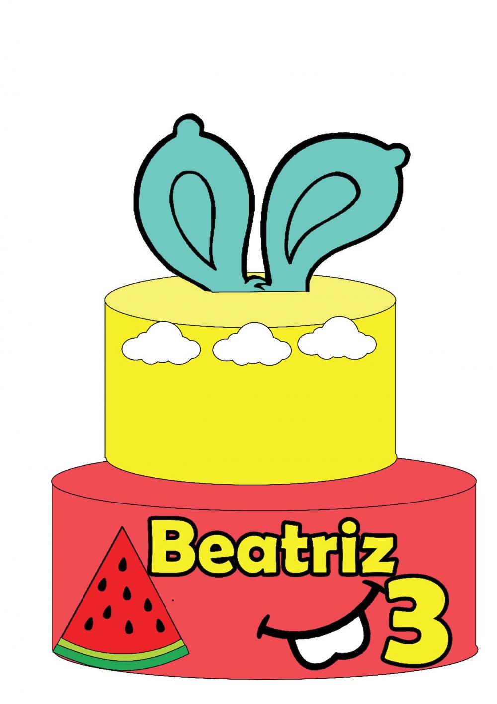 Topo de Bolo Turma da Monica