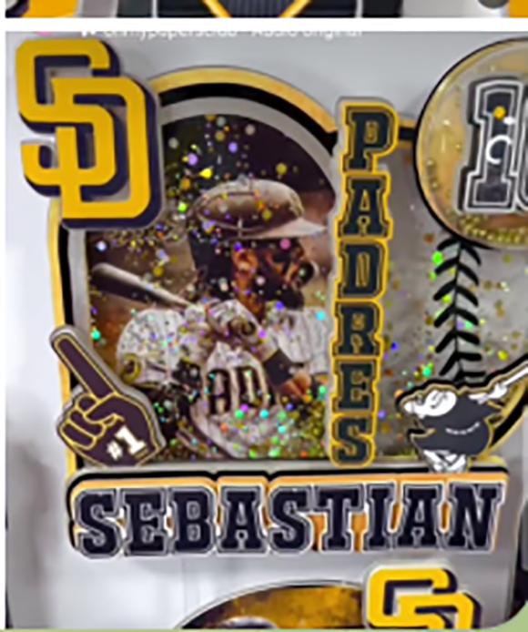 Topo de bolo Baseball