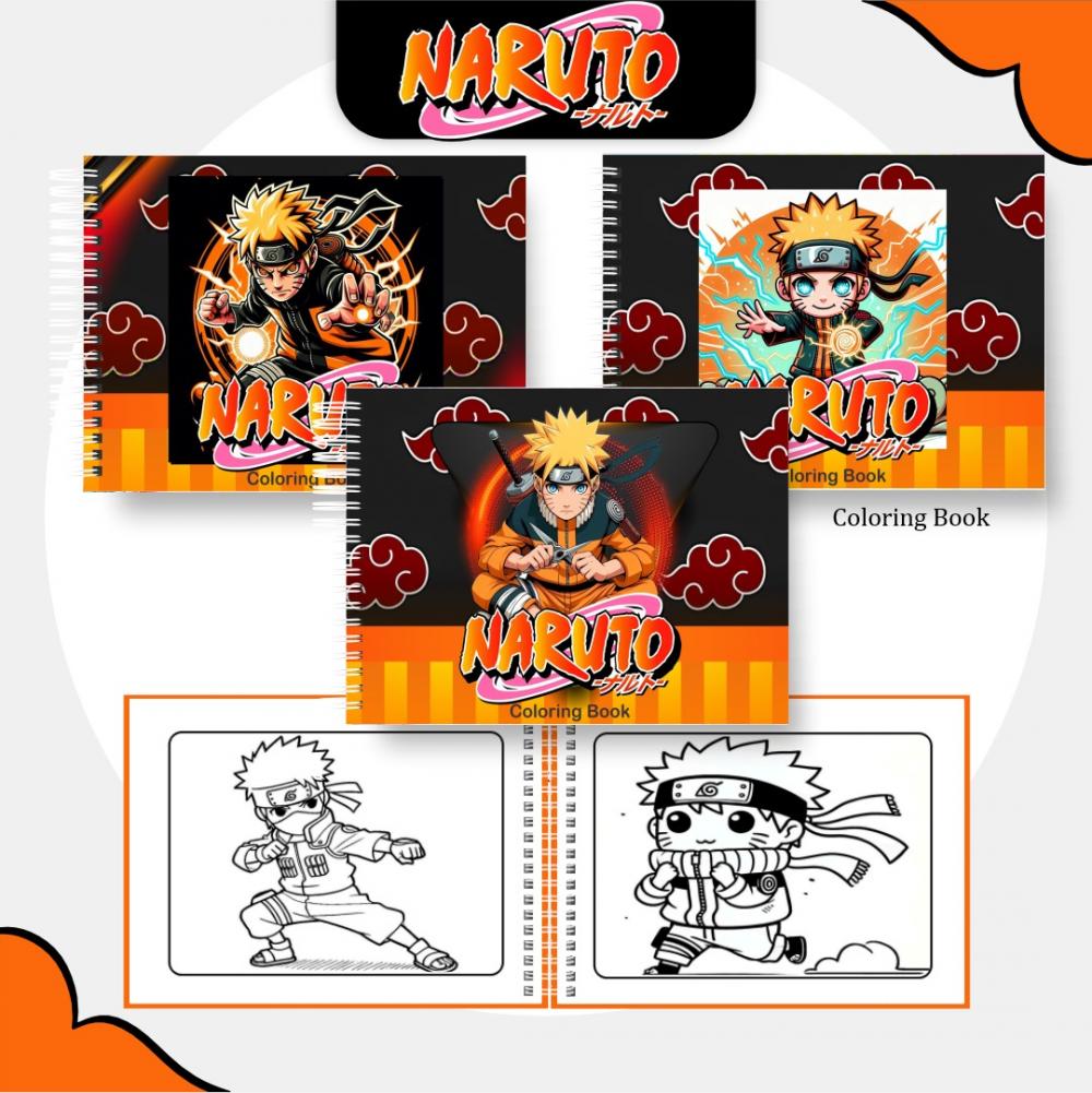 Arquivo Digital Livro Colorir Naruto