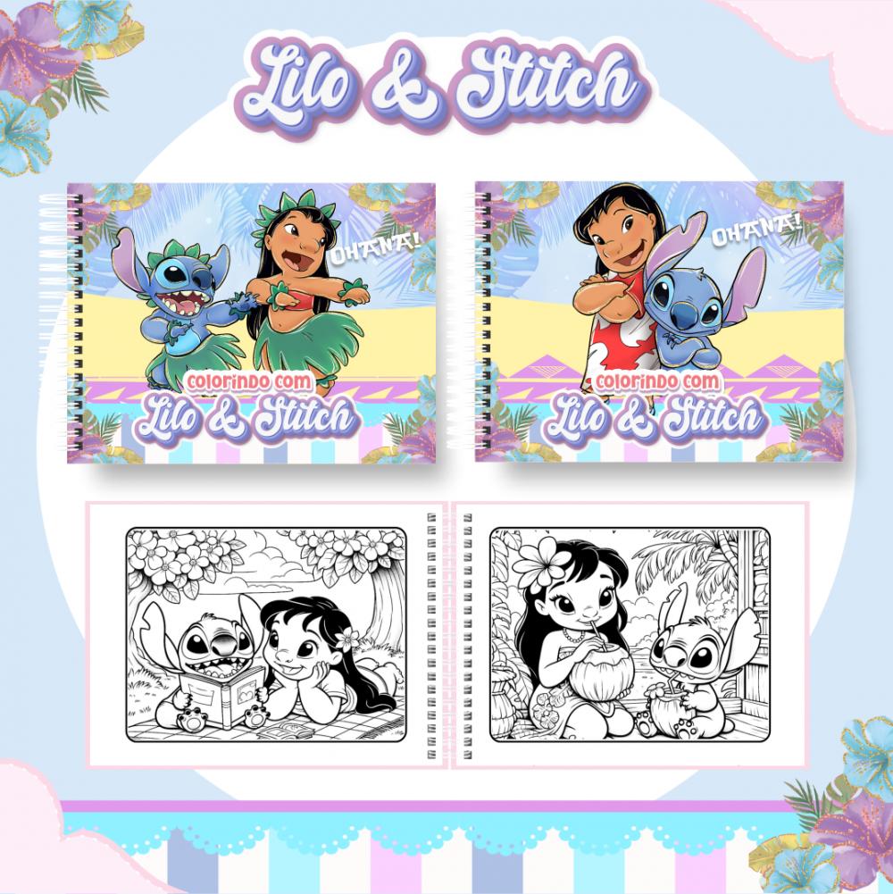 Arquivo Digital Livro Colorir Stitch