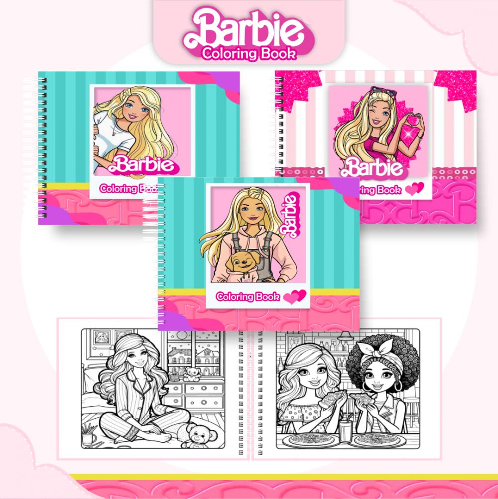 Arquivo Digital Livro Colorir Barbie