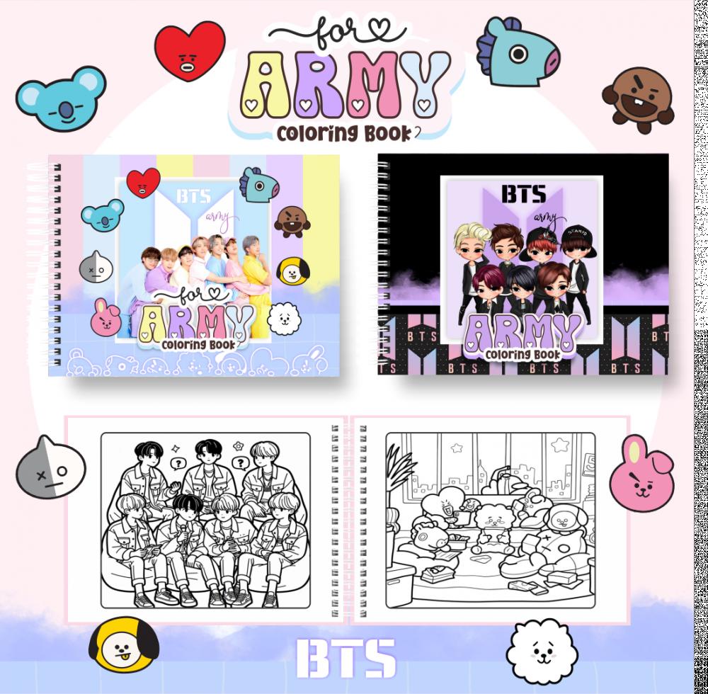 Arquivo Digital Livro Colorir BTS