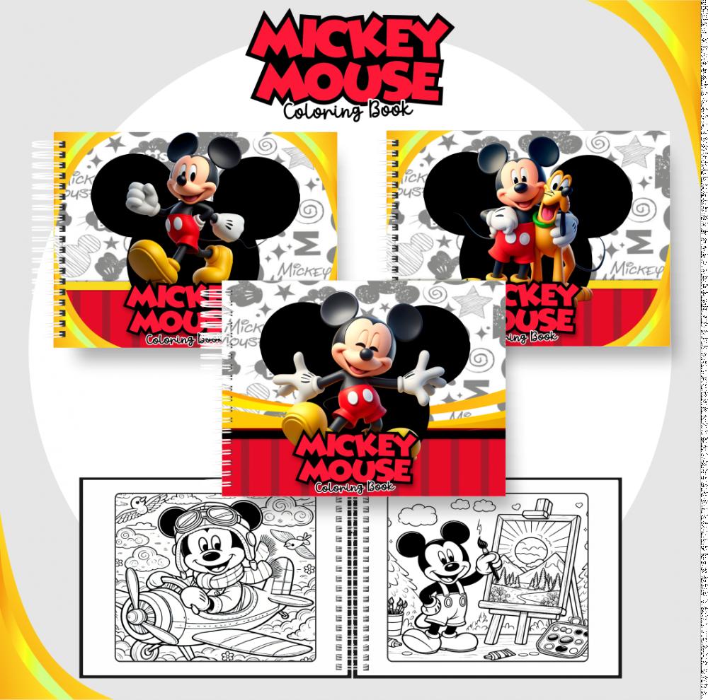 Arquivo Digital Livro Colorir Mickey