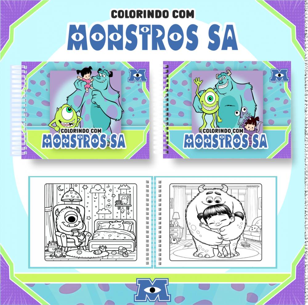 Arquivo Digital Livro Colorir Monstros SA