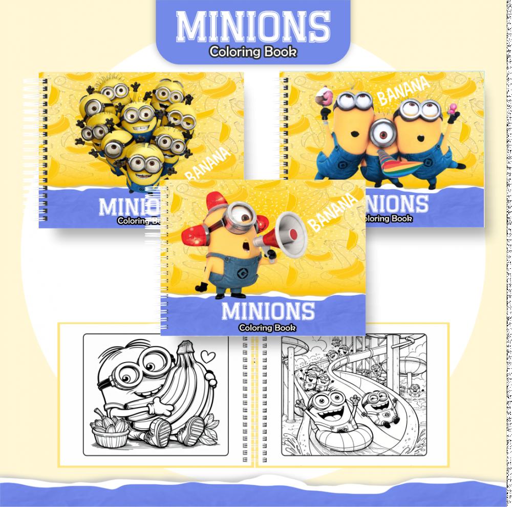 Arquivo Digital Livro Colorir Minions