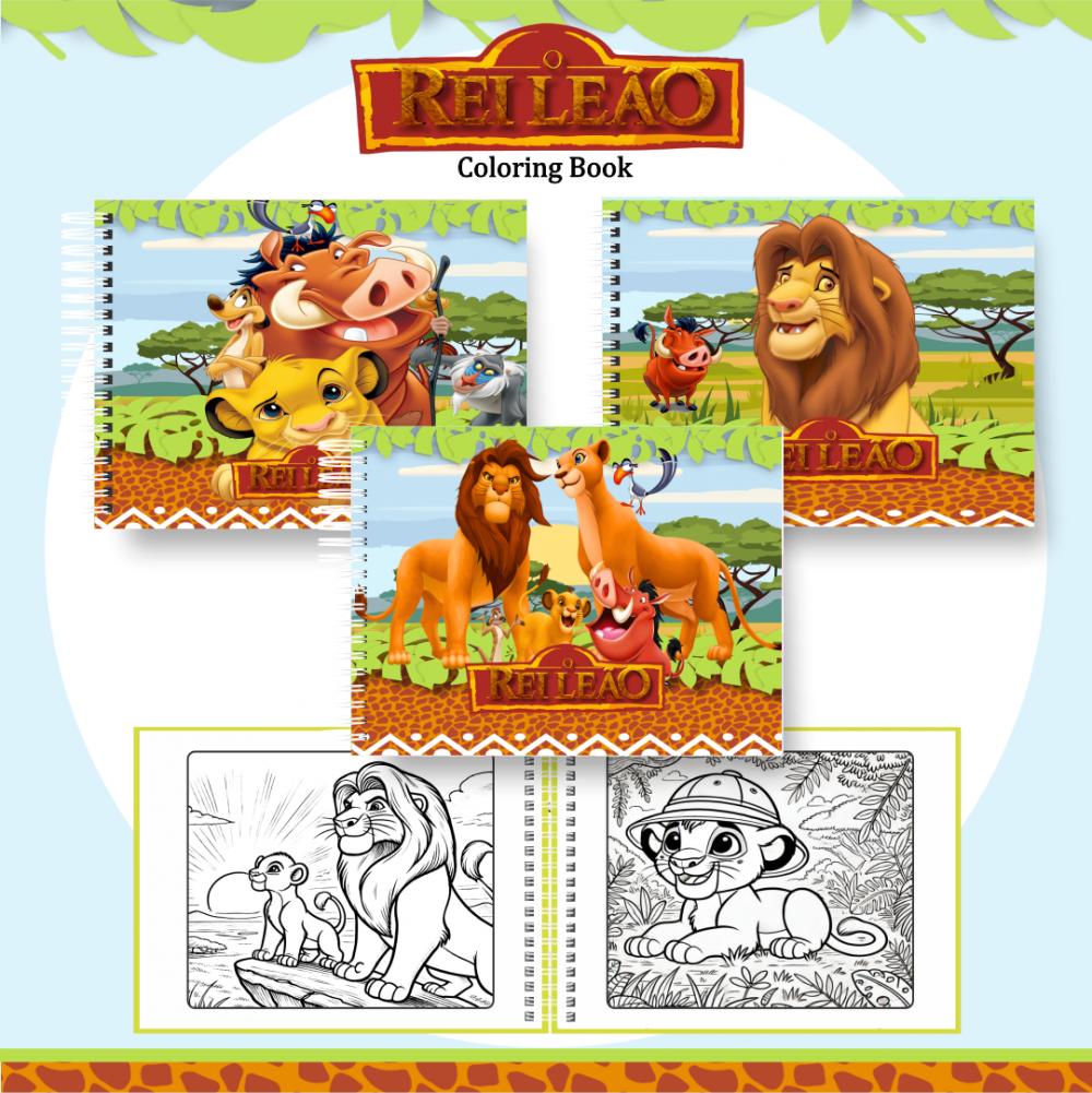 Arquivo Digital Livro Colorir Rei Leão