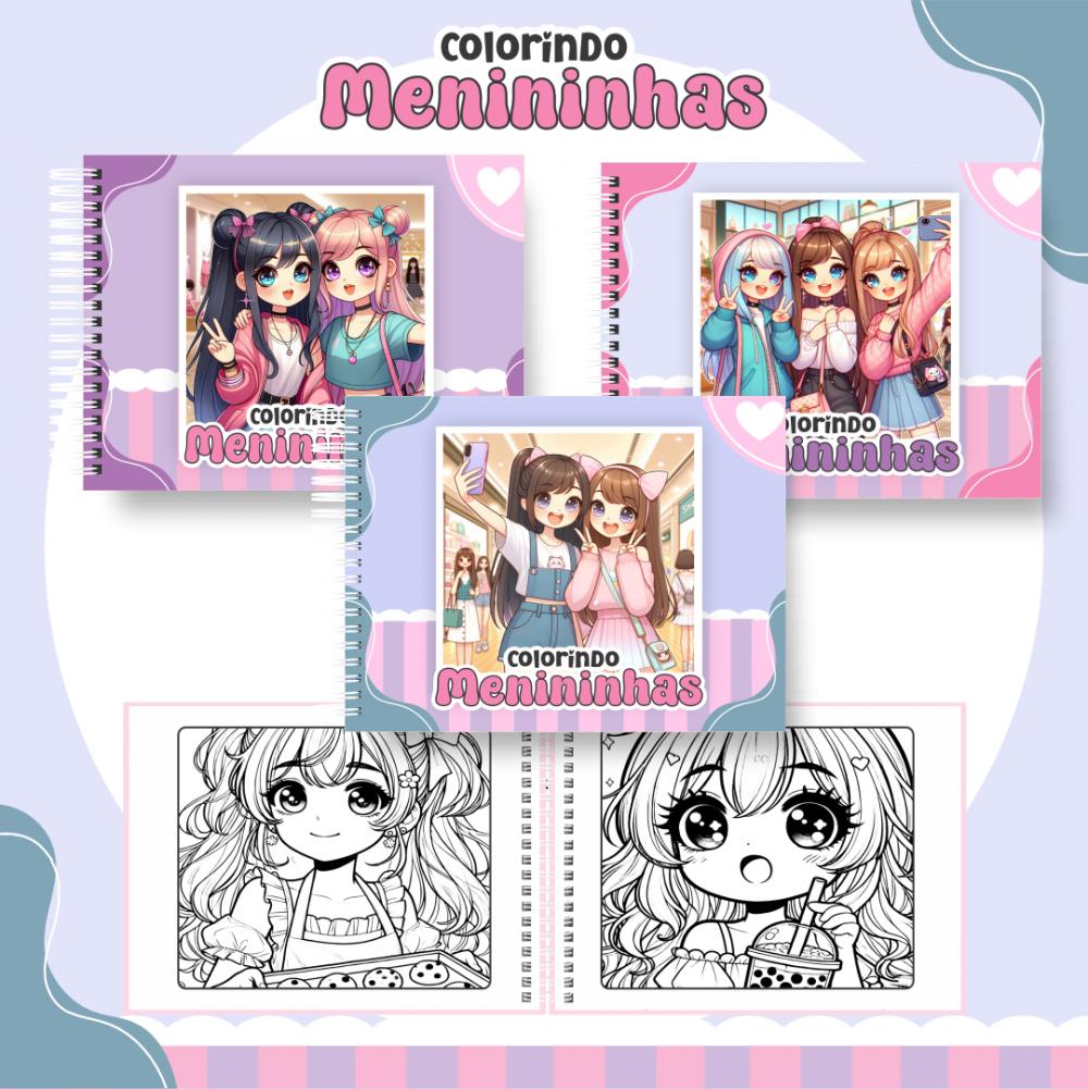 Arquivo Digital Livro Colorir Meninas