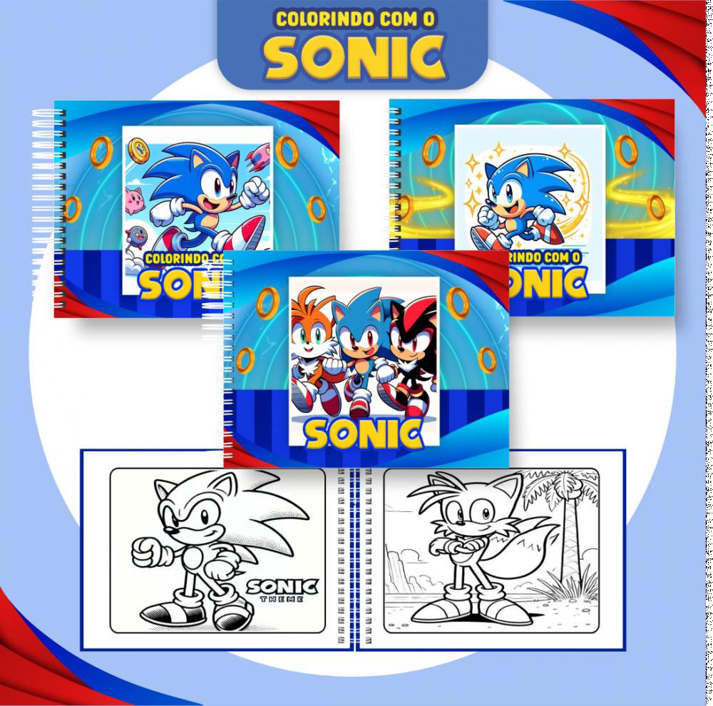Arquivo Digital Livro Colorir Sonic