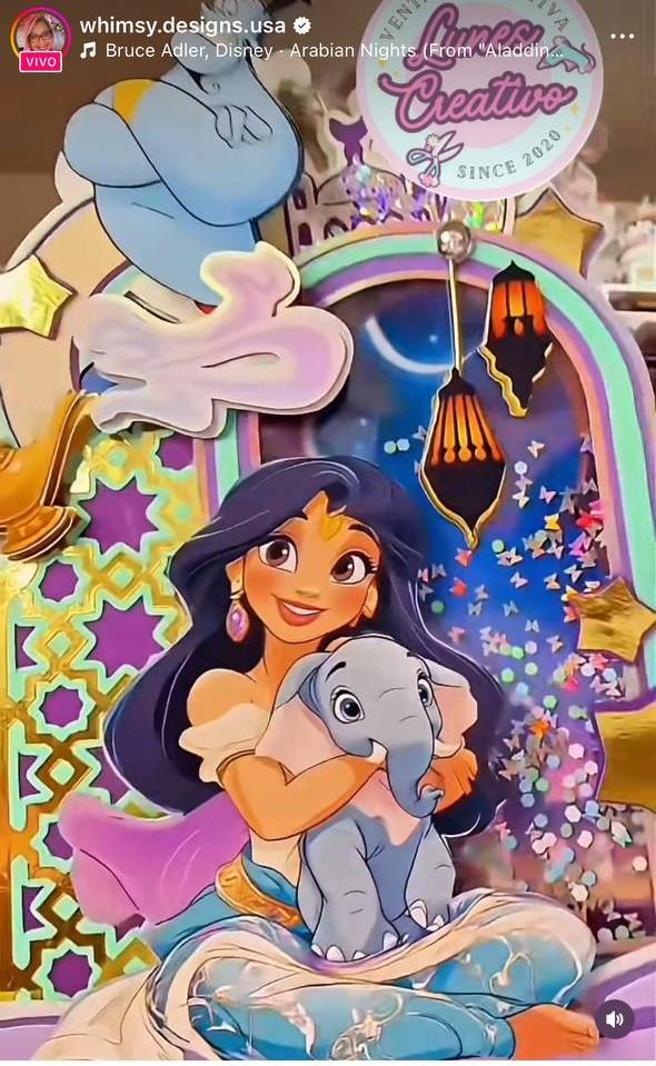 Arquivo de corte topo de bolo Jasmine