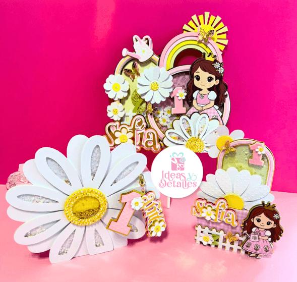 Arquivo de corte topo de bolo Margarida