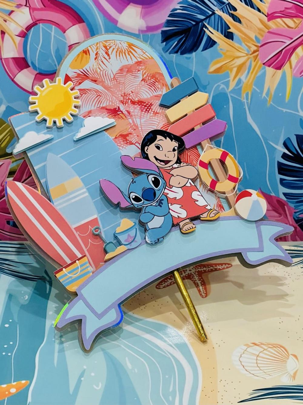 Arquivo de corte topo de bolo Stitch