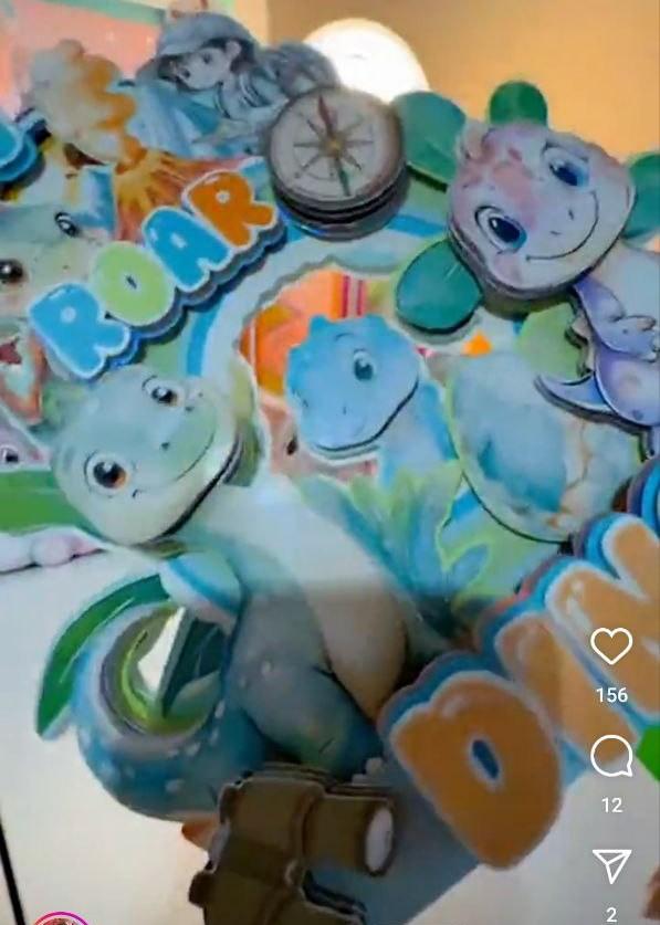 Arquivo de corte topo de bolo Dinossauro