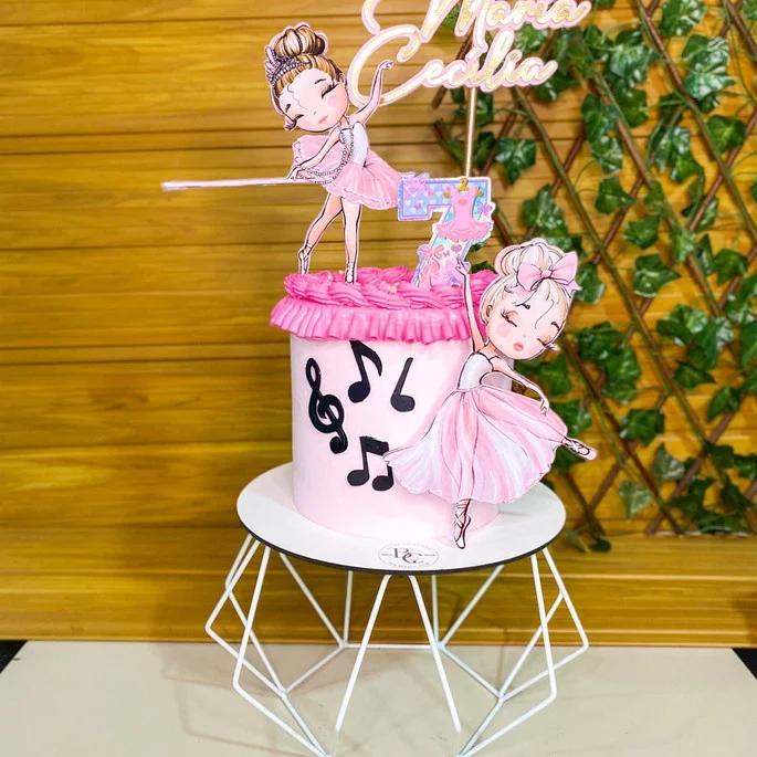 Topo de bolo Bailarina
