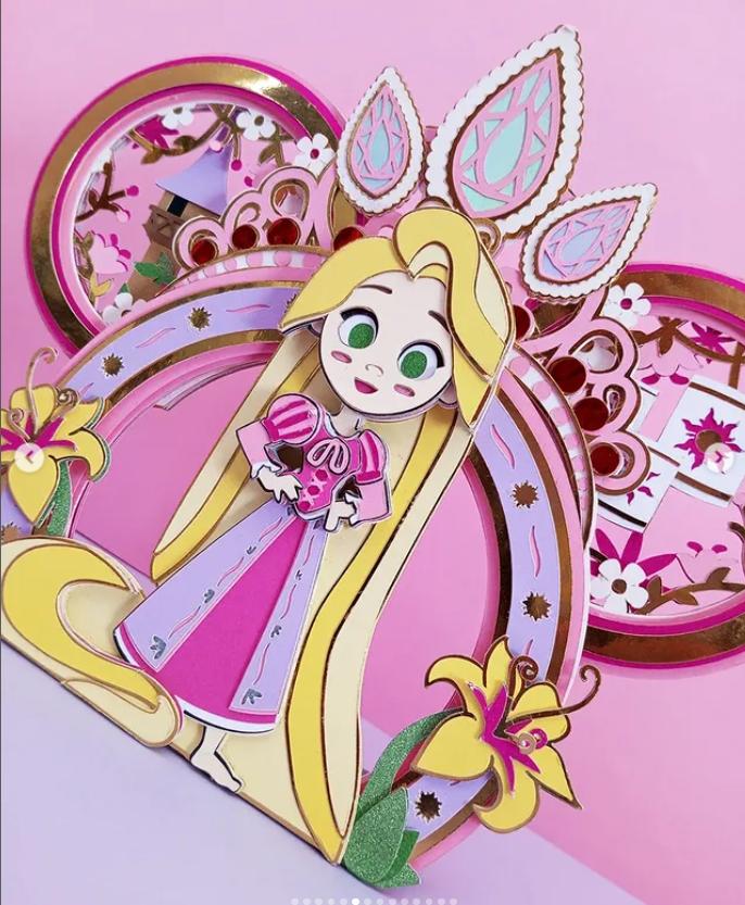 Arquivo de corte topo de bolo Rapunzel