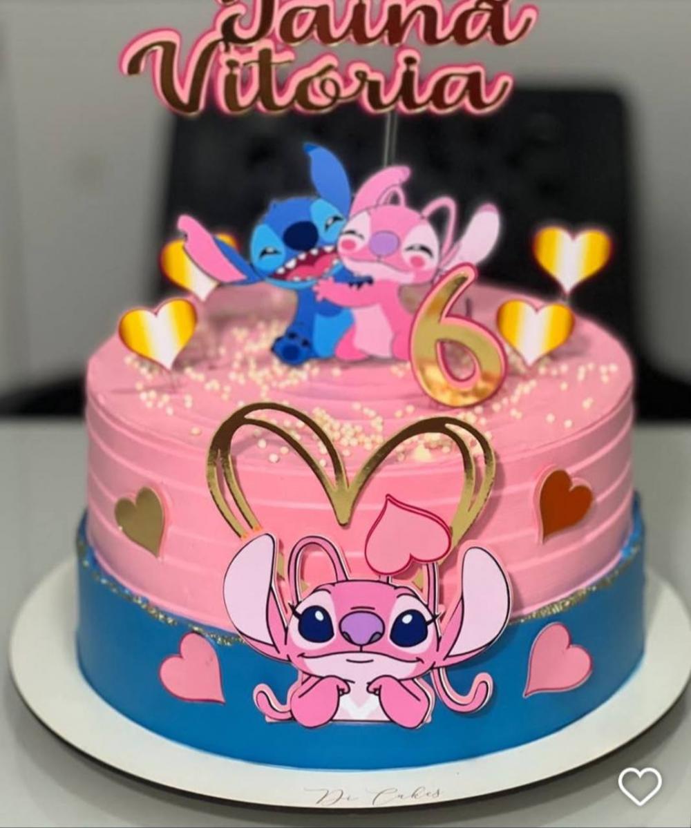 Arquivo de corte topo de bolo Stitch