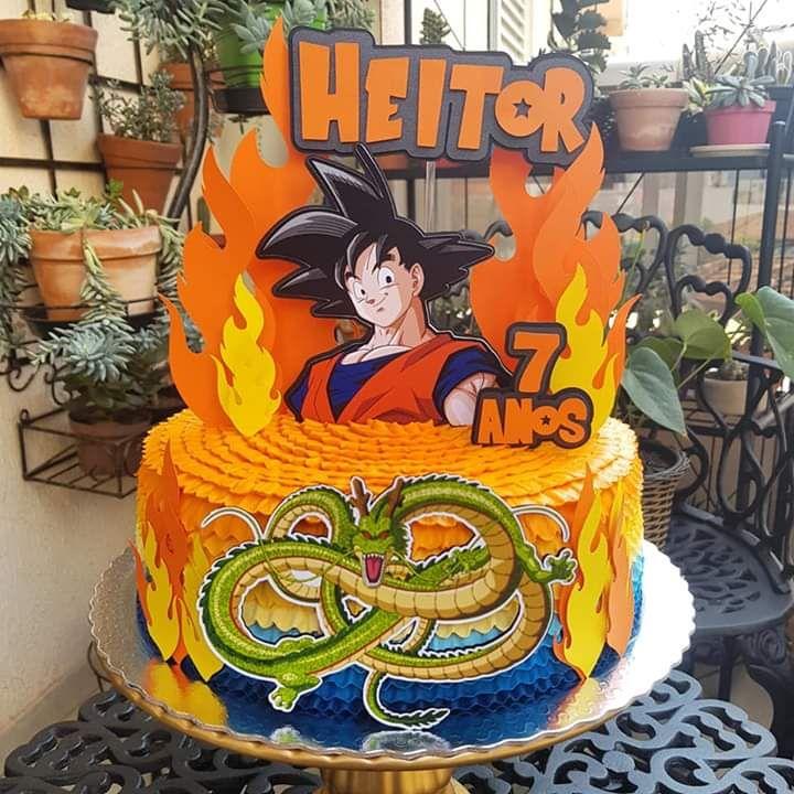 Arquivo de corte topo de bolo Dragon Ball