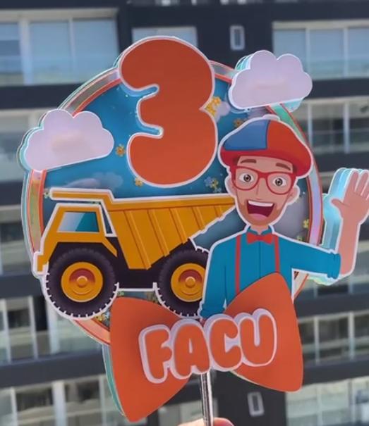 Arquivo de corte topo de bolo Blippi