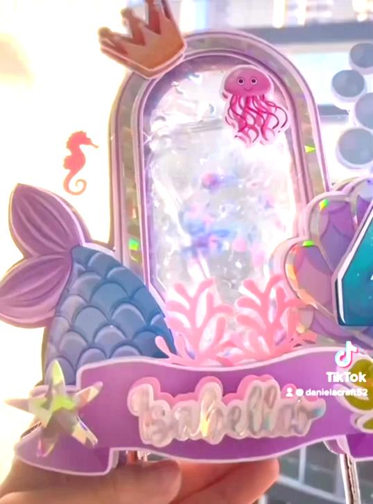 Arquivo de corte topo de bolo Sereia