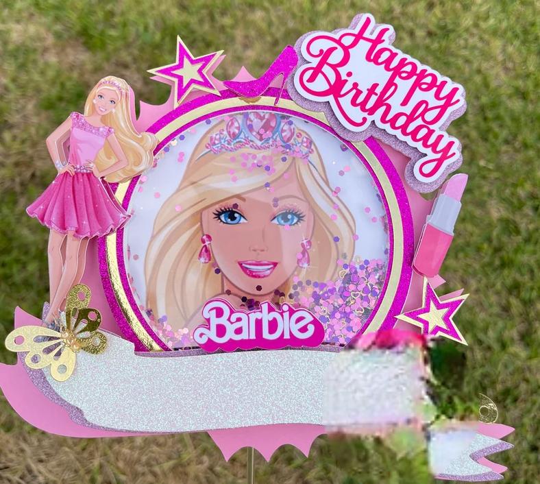 Arquivo de corte topo de bolo Barbie