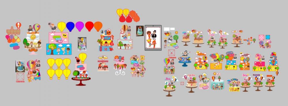 Arquivo de corte topo de bolo Mundo Bita (coletiva)