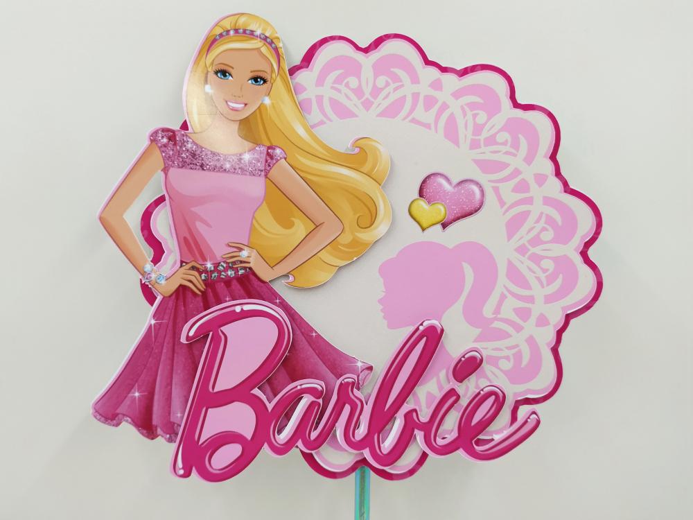 Arquivo de corte topo de bolo Barbie