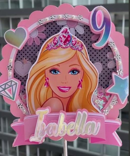 Arquivo de corte topo de bolo Barbie