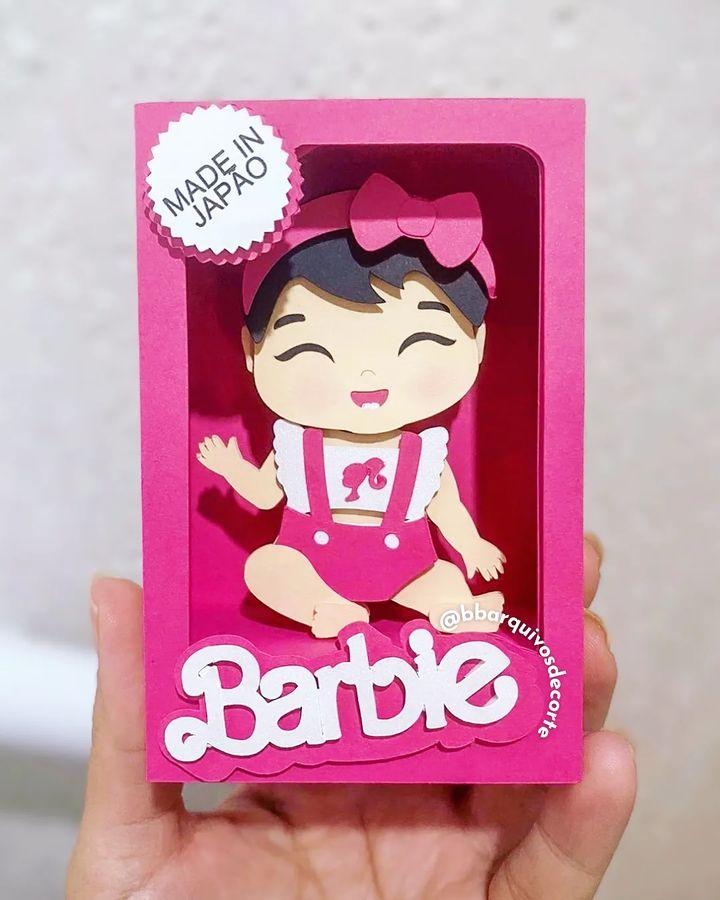 Arquivo de corte topo de bolo Barbie