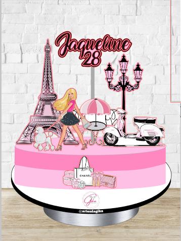 Arquivo de corte topo de bolo Barbie