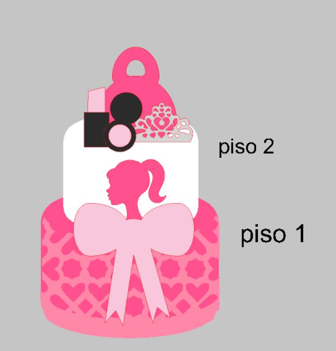Arquivo de corte topo de bolo Barbie
