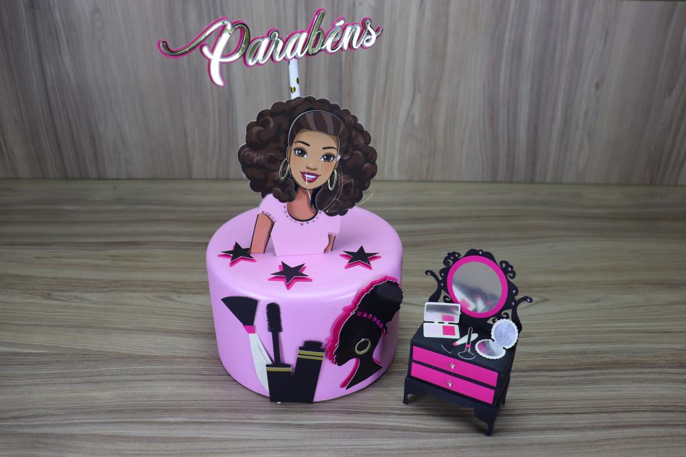 Arquivo de corte topo de bolo Barbie