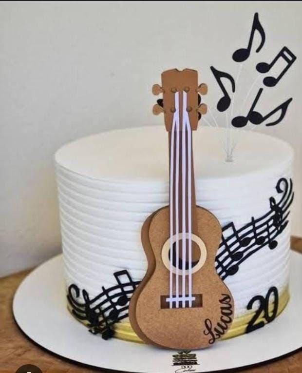 Arquivo de corte Topo de bolo Música