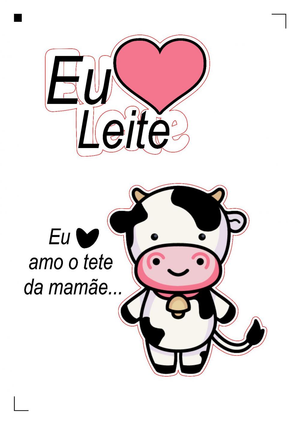 Arquivo de corte topo de bolo Vaquinha