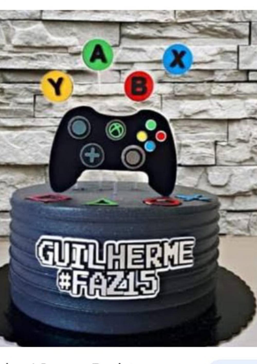 Arquivo de corte topo de bolo Video game