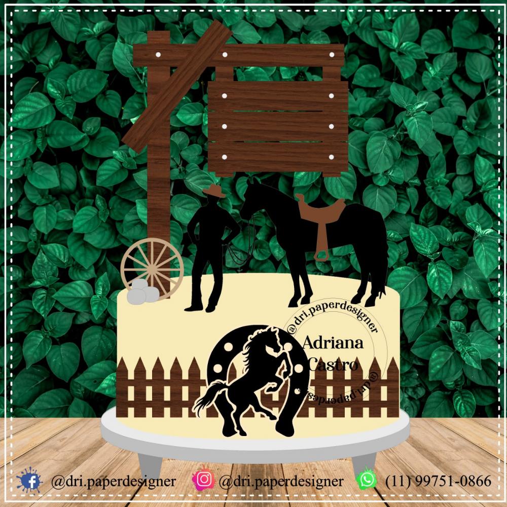 Arquivo de corte topo de bolo Haras