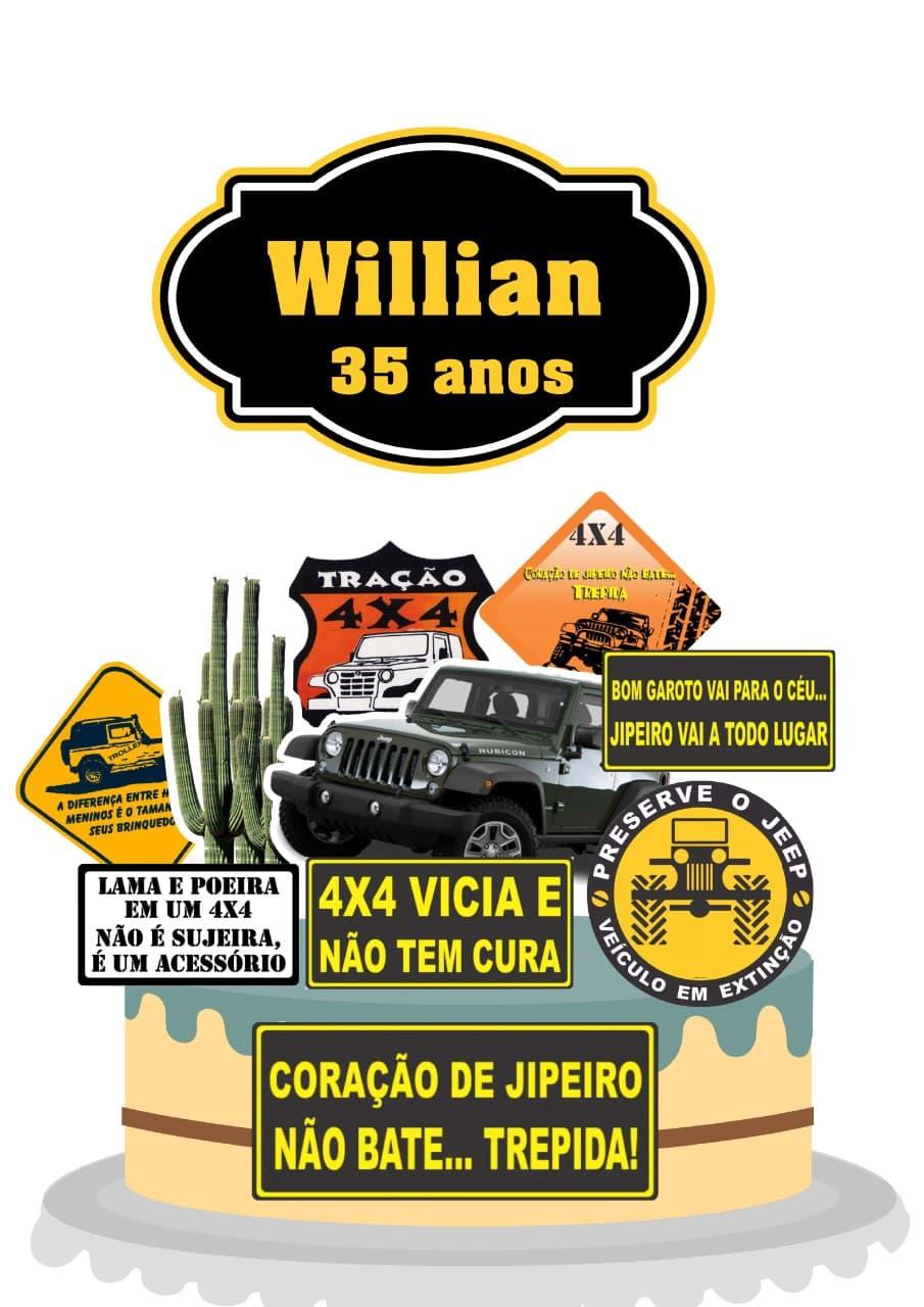 Arquivo de corte topo de bolo Jipe