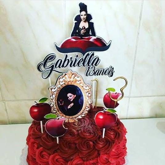 Arquivo de corte topo de bolo Once Upon a Time