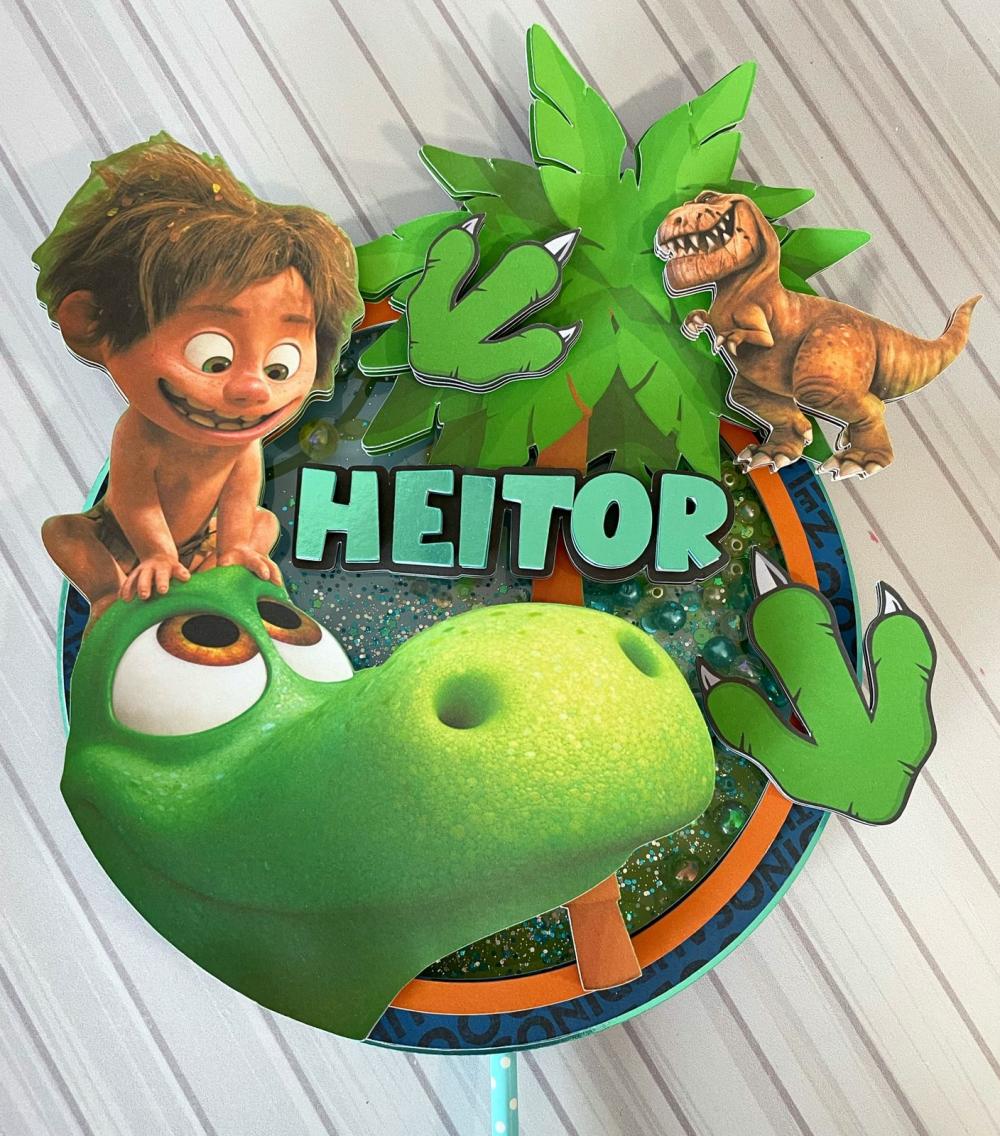 Arquivo de corte topo de bolo O Bom Dinossauro