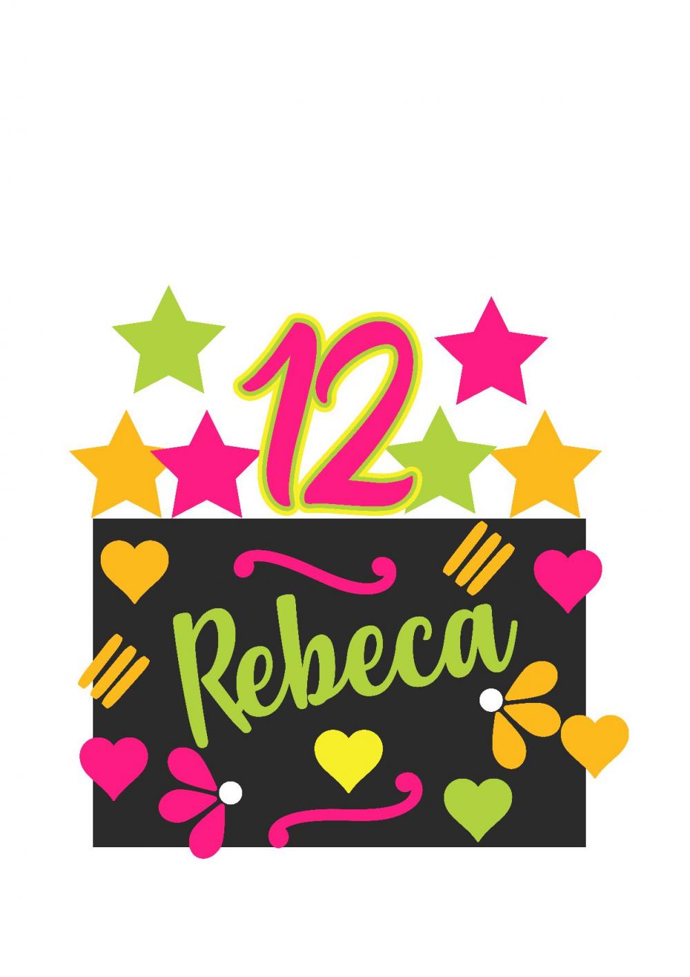 Arquivo de corte topo de bolo Neon