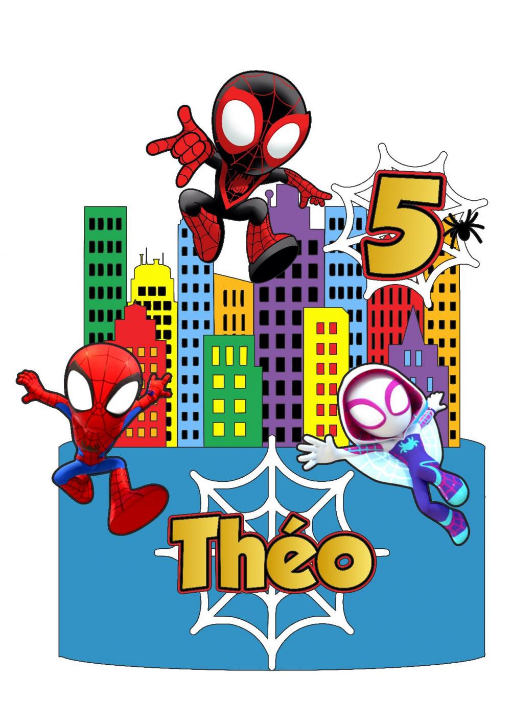 Arquivo de corte topo de bolo Spidey