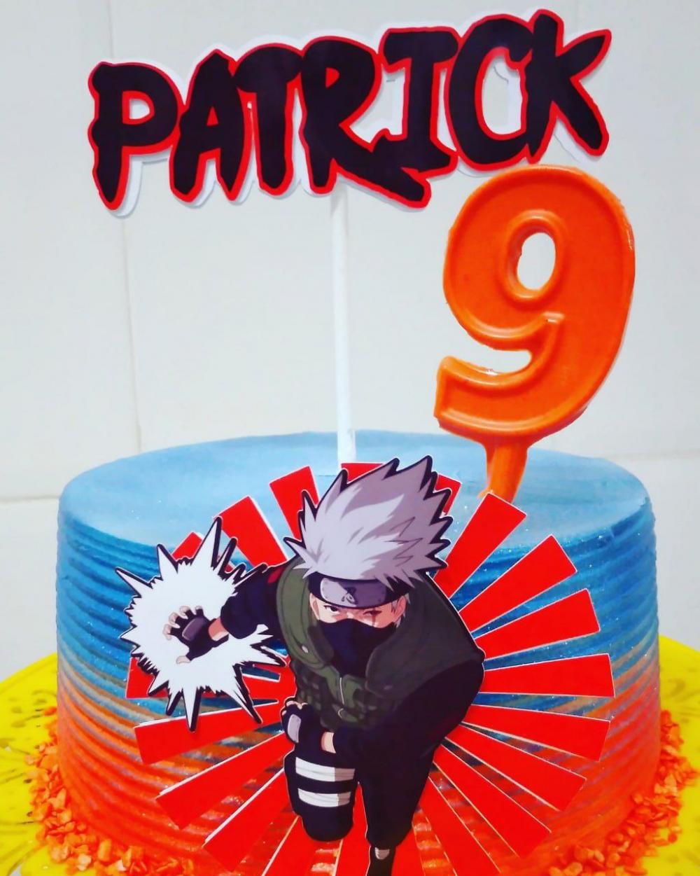 Arquivo de corte topo de bolo Naruto