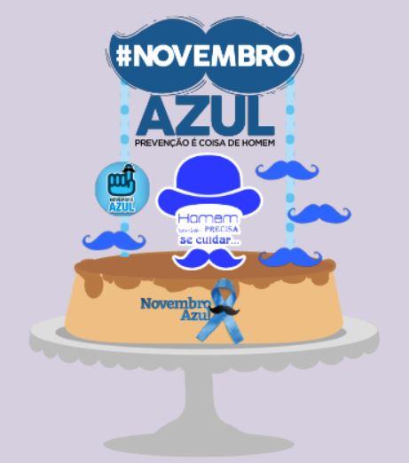 Arquivo de corte Topo de bolo Novembro azul