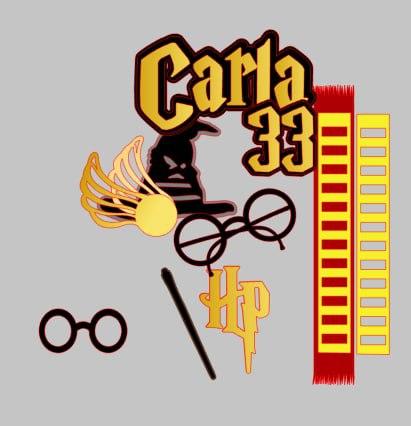 Arquivo de corte topo de bolo harry Potter