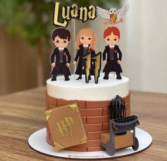Arquivo de corte topo de bolo harry Potter