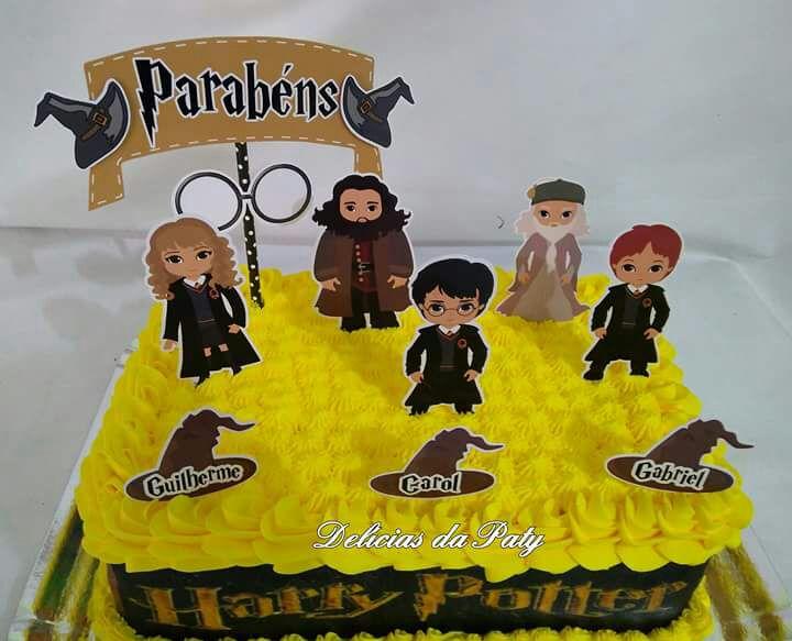 Arquivo de corte topo de bolo harry Potter