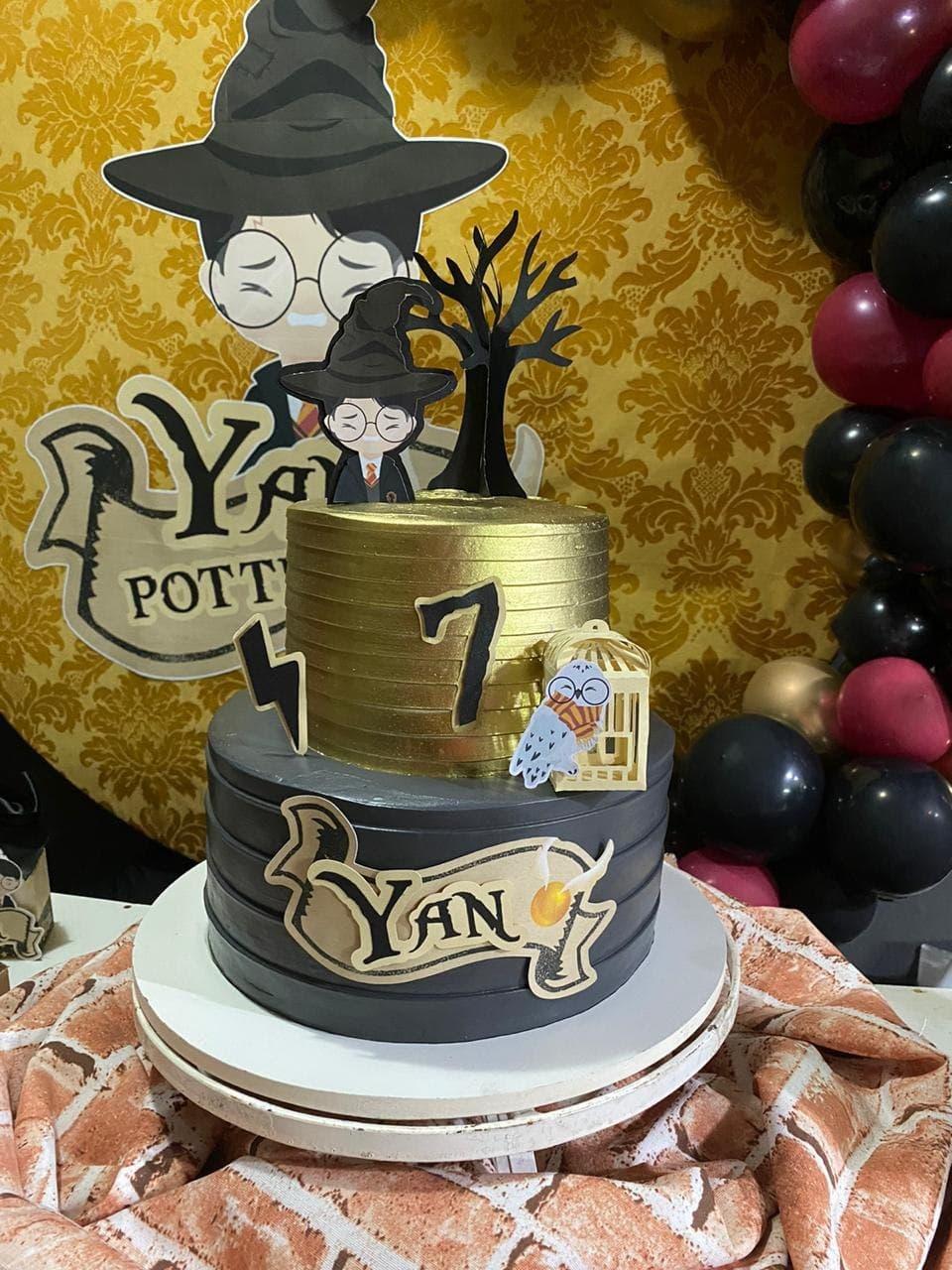 Arquivo de corte topo de bolo harry Potter