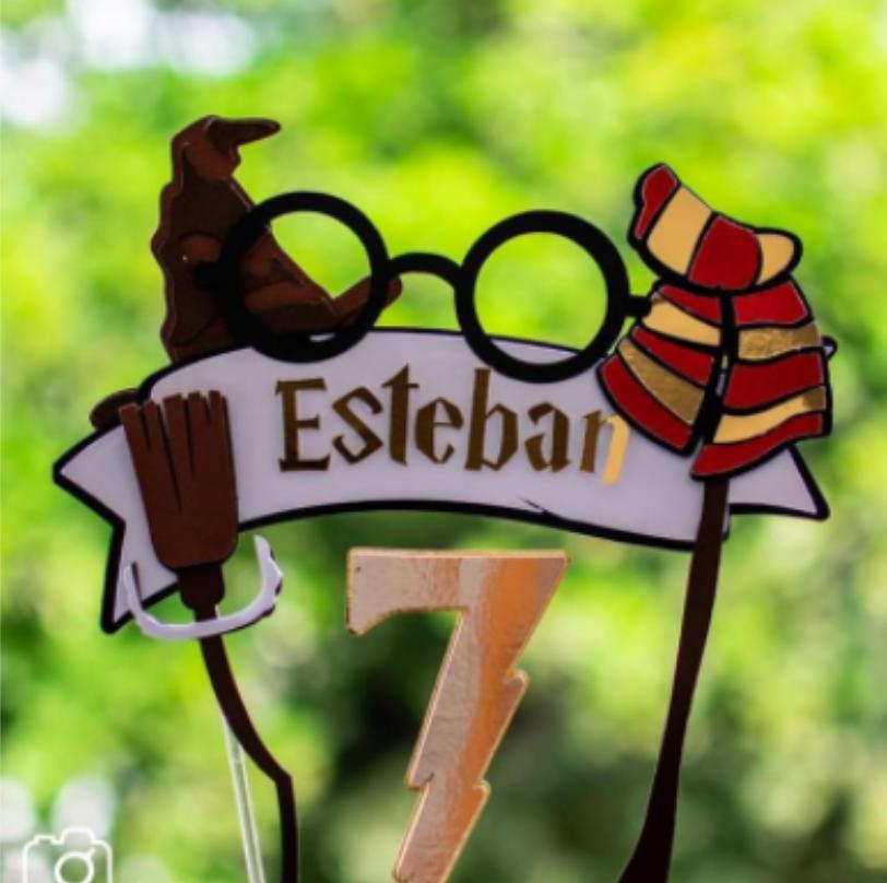 Arquivo de corte topo de bolo harry Potter