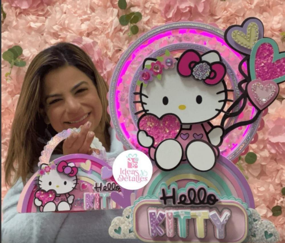 Arquivo de corte topo de bolo Hello Kitty