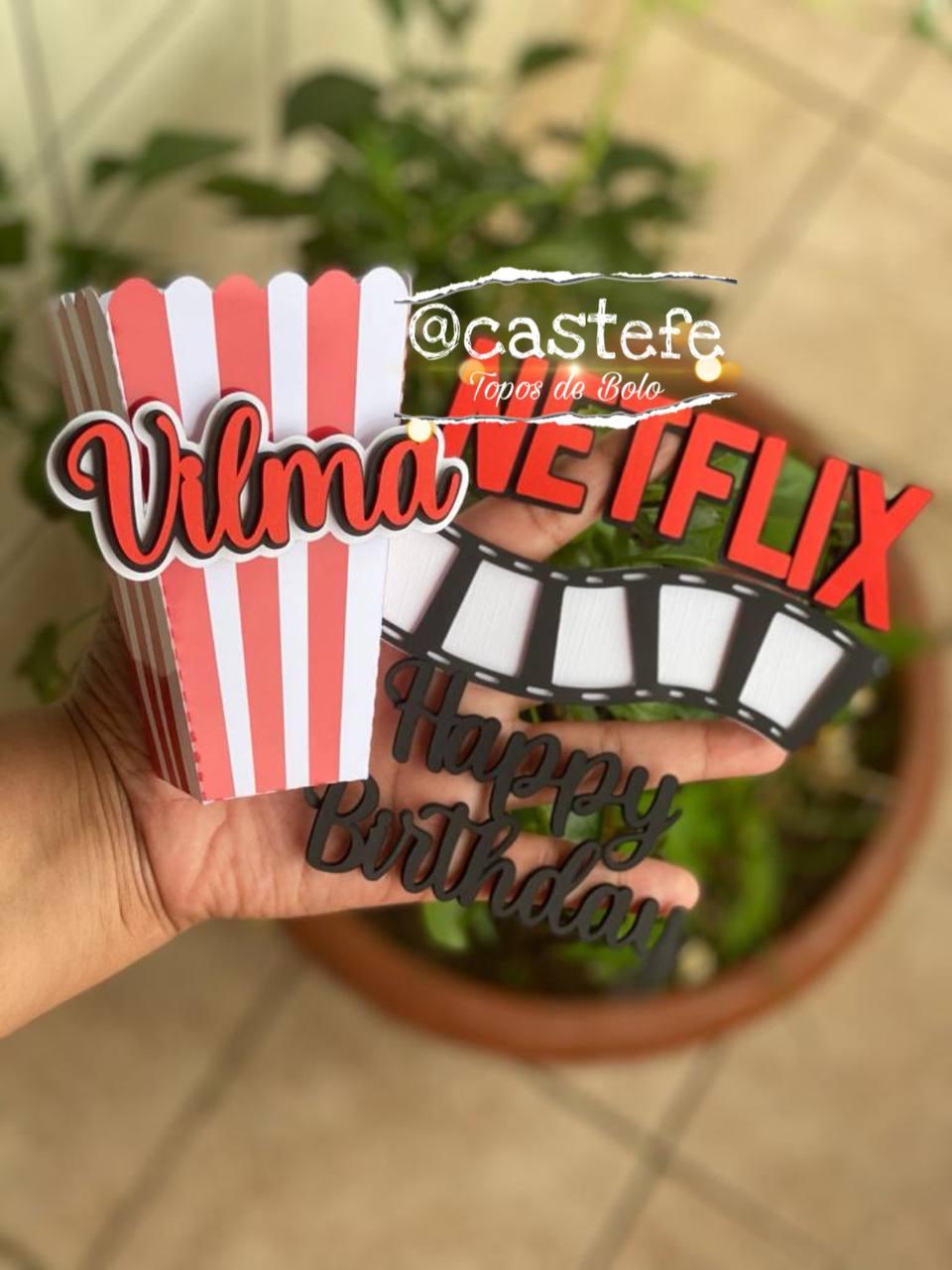 Arquivo de corte topo de bolo Netflix