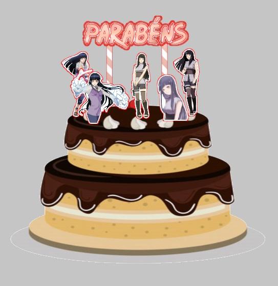 Arquivo de corte topo de bolo Hinata